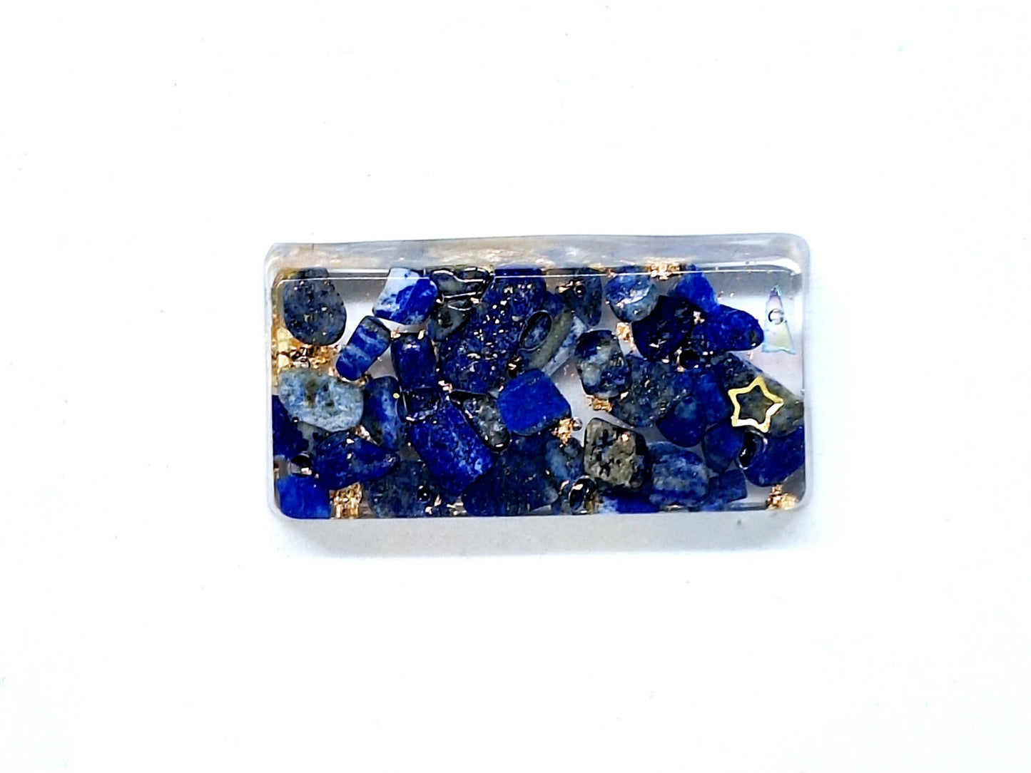 Orgonite lingot - Lapis-lazuli, infini ou étoile, or