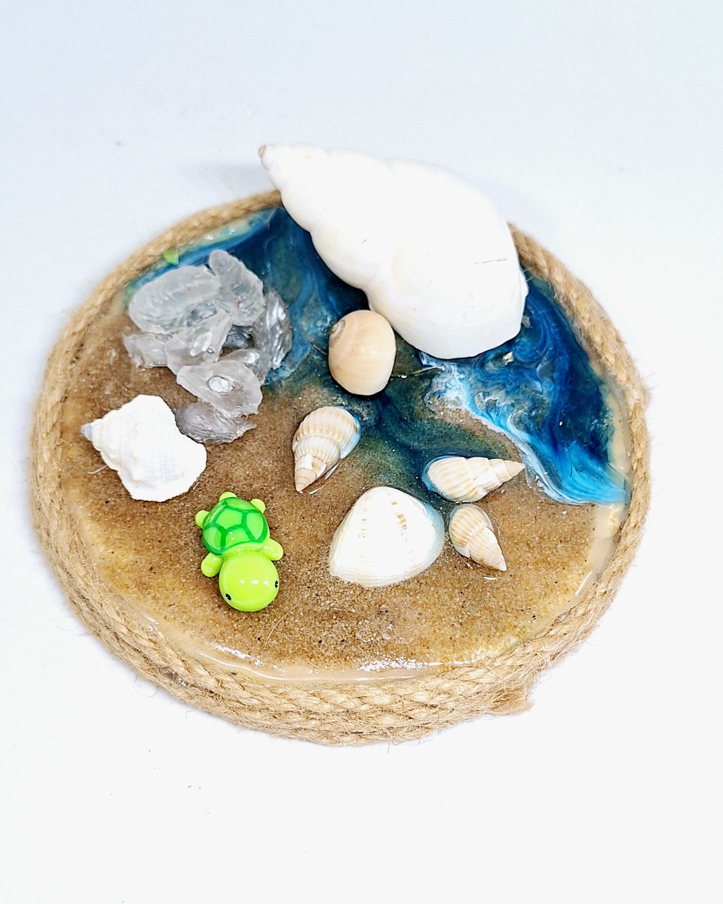 Décoration mer, plage, huîtres et tortue