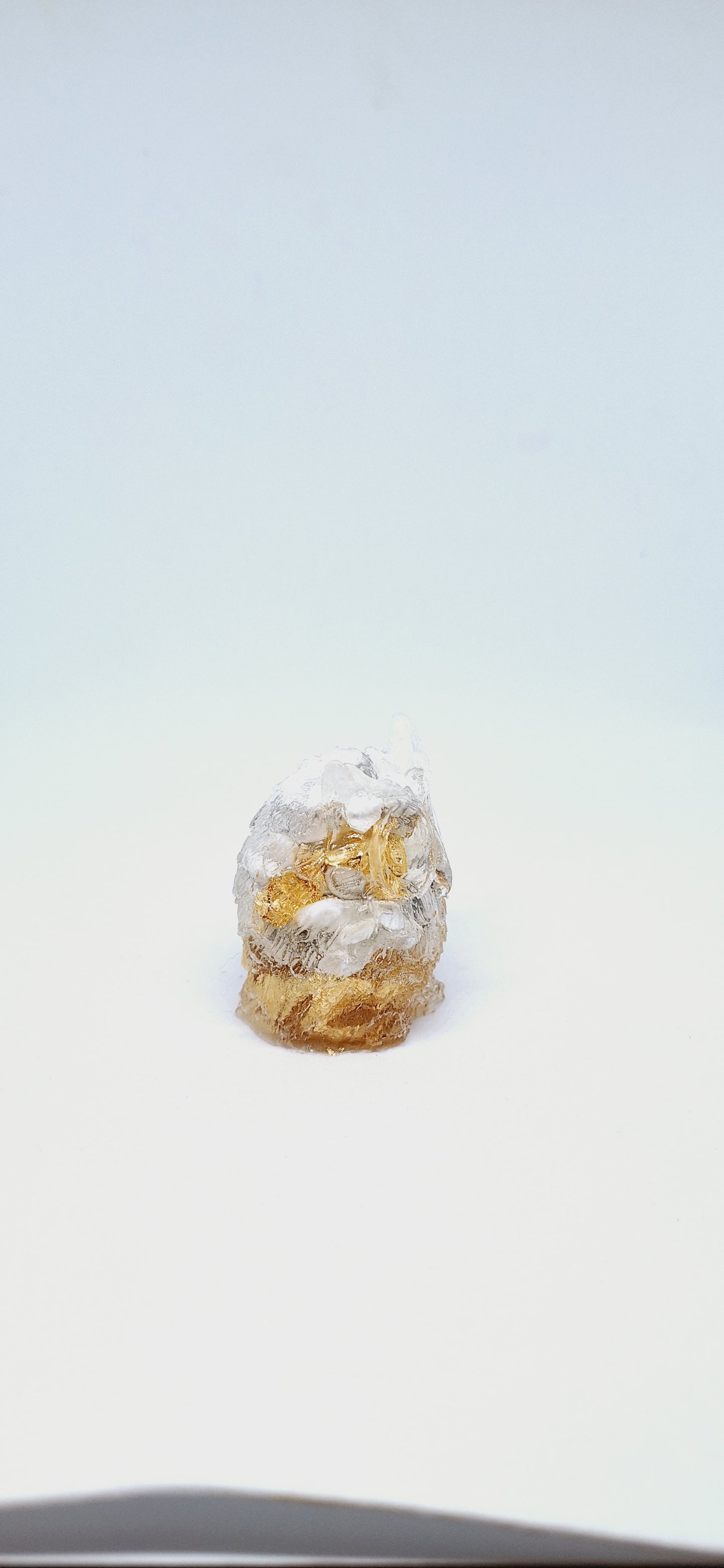 Chouette orgonite Howlite -Or