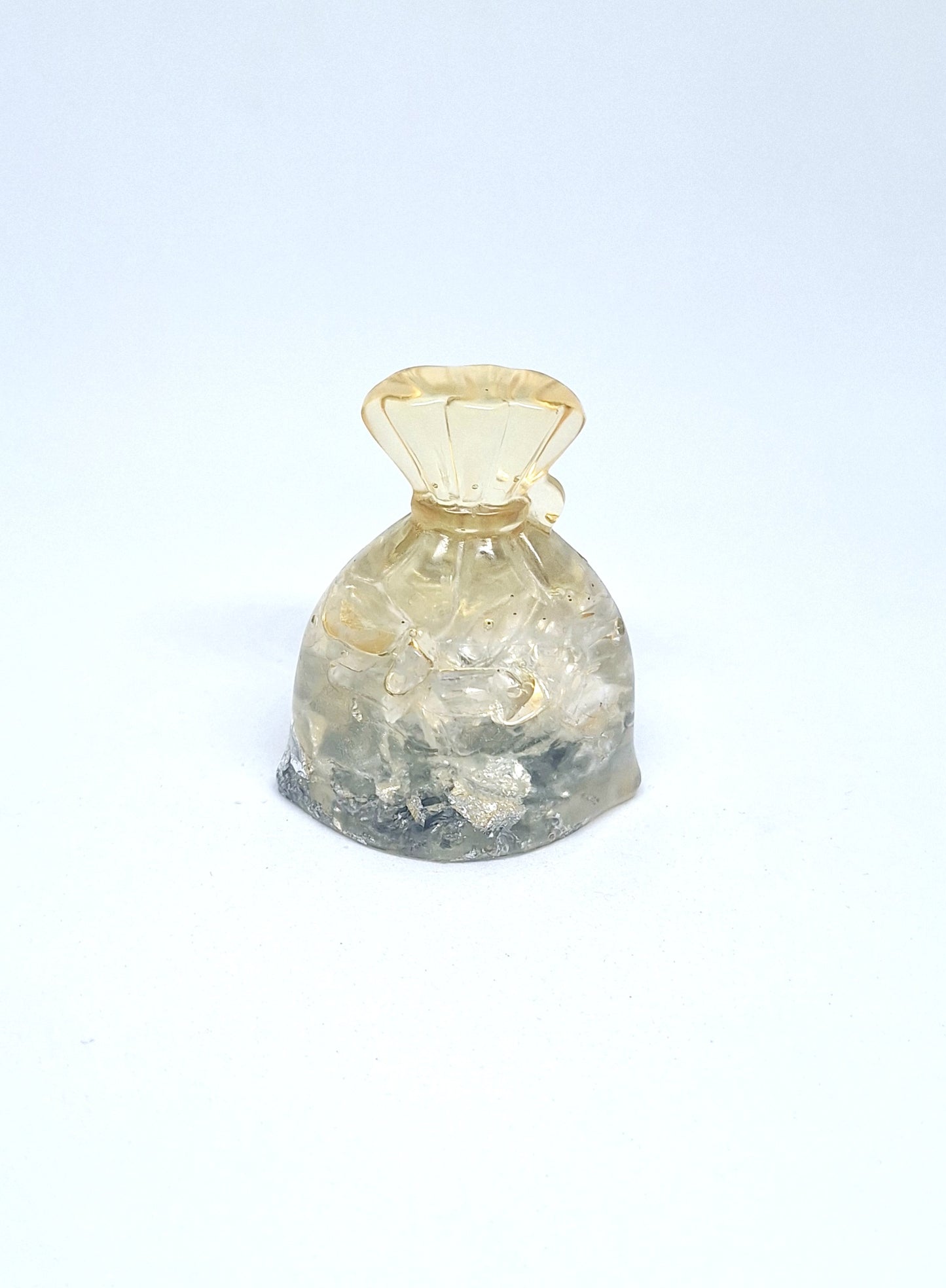 Orgonite Sachet - Quartz, infini, aluminium